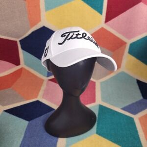 Titleist Pro V1 Golf Performance Hat White Adjustable Baseball Cap Script Logo